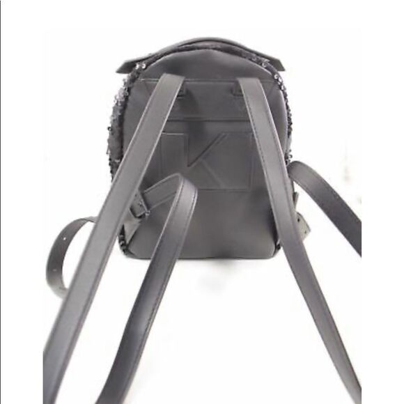 KENDALL + KYLIE Sloane Mini Small Sequin Backpack Black Bag Whimsigoth NWT main image 2